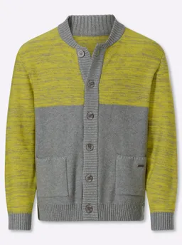 marco donati Strickjacke grau-limone-meliert – Produktbild 1 von 1