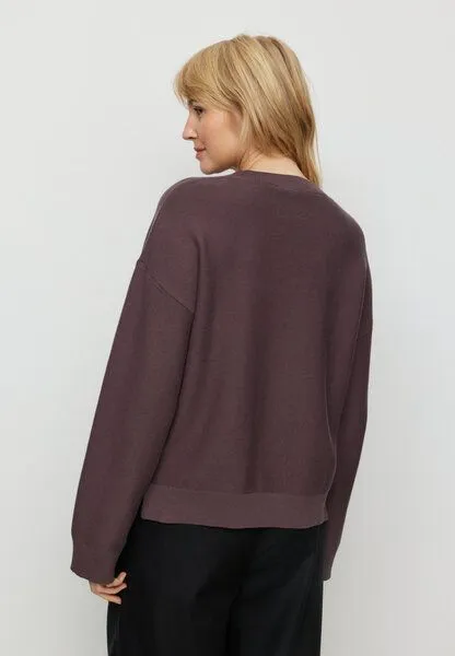 recolution recolution Strickpullover GINGKO, Dark grape, – Produktbild 4 von 4