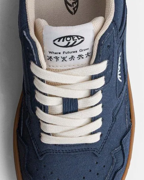 MoEa MoEa Sneakers Origin - Full Blue Suede - Mushroom, Blue, – Produktbild 4 von 4