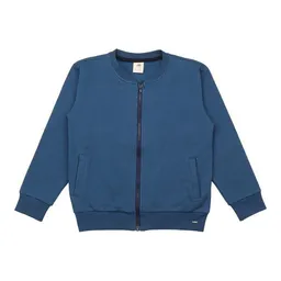 Walkiddy Walkiddy Kinder Sweatjacke GOTS zertifiziert, marineblau, Reißverschluss, Bio-Baumwolle, weich & bequem – Produktbild 1 von 1