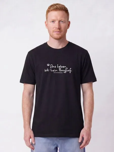 watapparel watapparel T-Shirt Unisex Das Leben ist kein Ponyhof, Black, – Produktbild 2 von 2