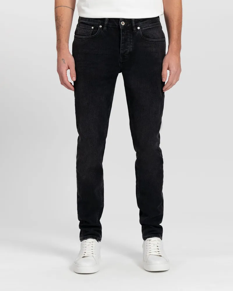 Kuyichi Kuyichi Herren vegan Regular Slim Jeans Jim Vintage Schwarz, Schwarz, – Produktbild 1 von 2