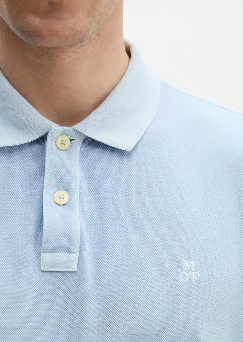Marc O'Polo Marc O'Polo Poloshirt Piqué Dusted Blau - Größe XL, Hellblau, – Produktbild 3 von 5