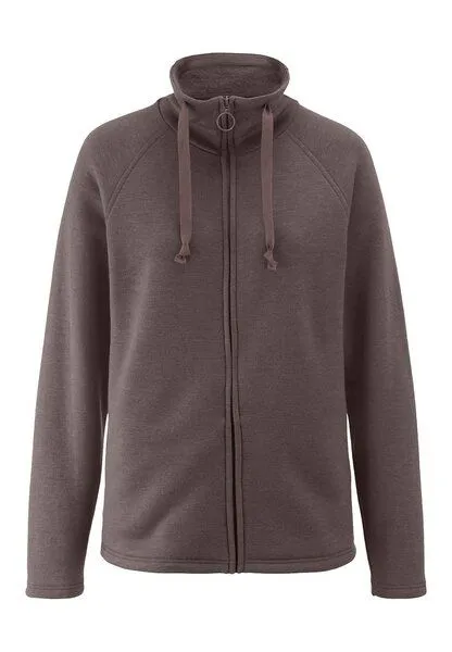 hessnatur hessnatur Jacke Relaxed ACTIVE WOOL aus reiner Bio-Merinowolle, Dunkles mauve, – Produktbild 3 von 4