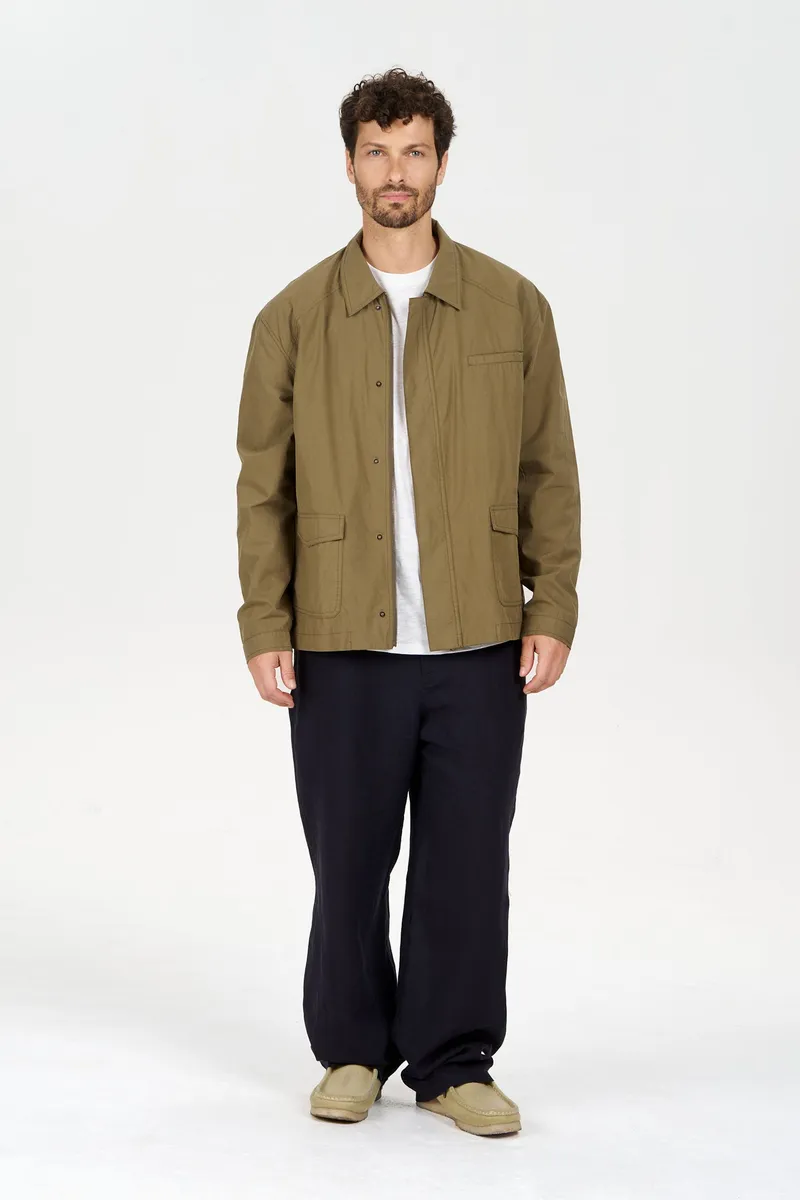 KOMODO KOMODO Herren vegan Jacke Rudy Olive, Olivgrün, – Produktbild 1 von 2