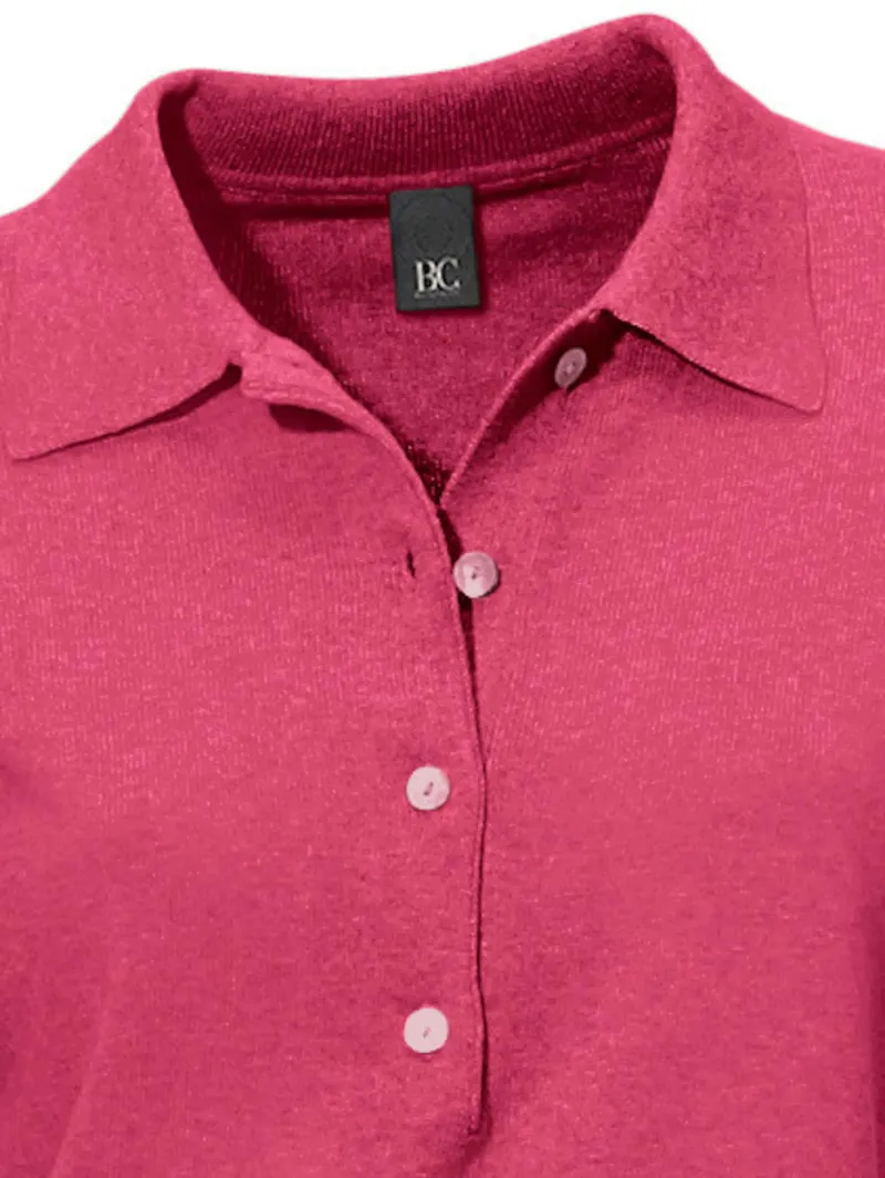 heine Polopullover pink, Pink, – Produktbild 1 von 2