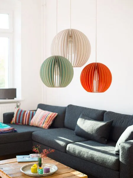 IUMI DESIGN IUMI DESIGN Leuchte AION, Rot lasiert, – Produktbild 2 von 4
