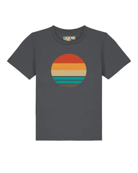 watabout.kids watabout.kids T-Shirt Kinder Retro Sunset Ocean, Anthracite, – Produktbild 1 von 2