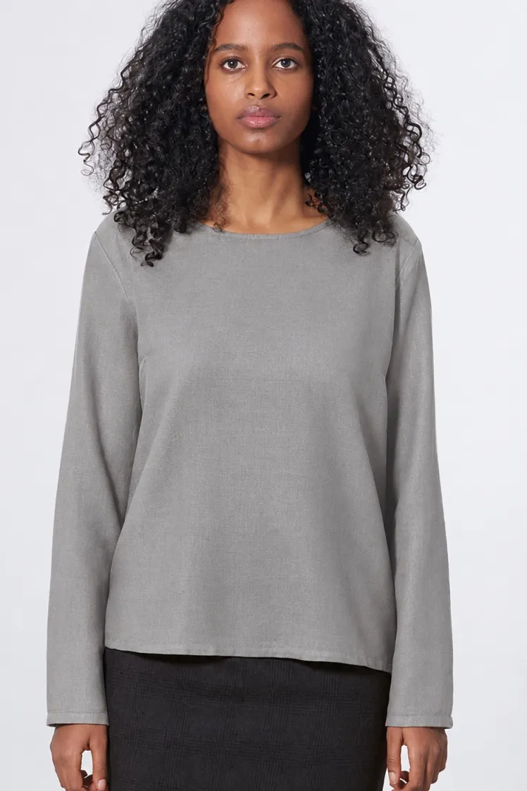 HempAge Hempage Damen vegan Bluse Gewebt Taupefarben, Beige, – Produktbild 2 von 2