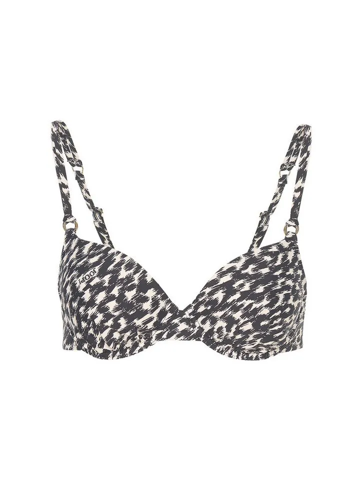 Joop! Joop! Bügel-Bikini-Top Animal, bikini-oberteil badeanzug frauen, Schwarz, – Produktbild 1 von 4