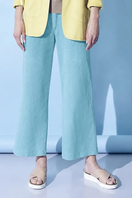 HempAge Hempage Damen vegan Culotte Modern Wave Blau, Blau, – Produktbild 2 von 2