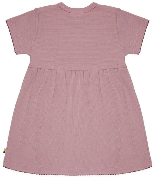 loud + proud loud + proud Babys & Kinder Kleid Derby Rib, GOTS-zertifiziert, Aster(rosa), – Produktbild 2 von 2