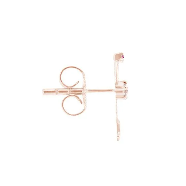 Eppi Eppi Goldener Ohrring mit Sternzeichen Aries, Rosa, – Produktbild 2 von 3