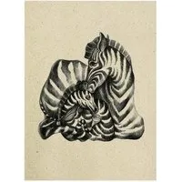 matabooks matabooks® Vintage A6 Postkarte aus nachhaltigem Graspapier, Zebra, – Produktbild 1 von 1