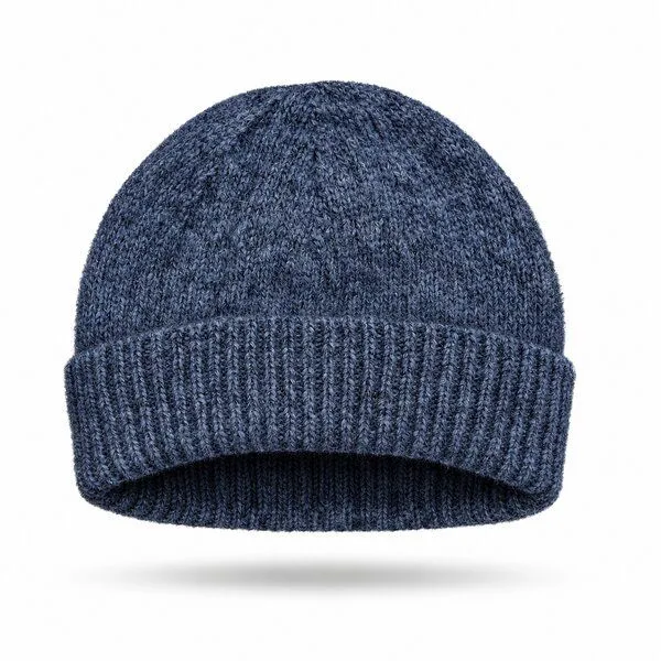 Opi and Max Opi and Max Alpaka & Wolle Beanie Mütze für Damen & Herren (Wollmütze), Navy, – Produktbild 1 von 3