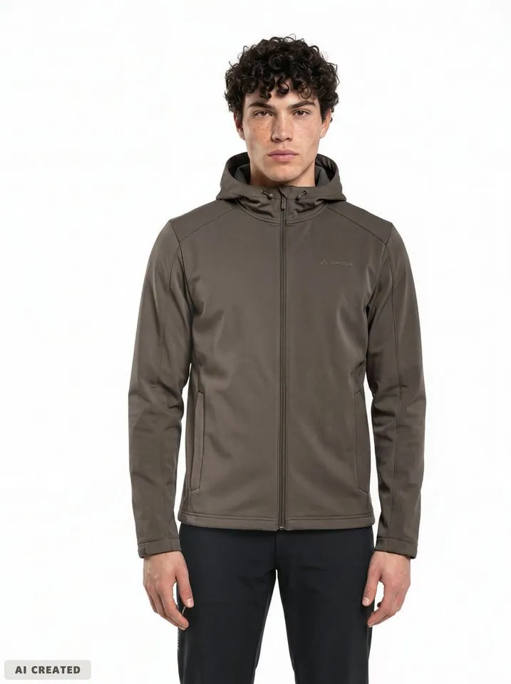 Vaude Vaude Outdoorjacke SE Men's Manang Softshell Jacket (1-St) Übergangsjacke für Frühling und Herbst, Schwarz, – Produktbild 2 von 4