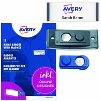 Avery Zweckform Avery Zweckform 10 Namensschilder 'Polar30' mit Magnet, anthrazit, 70 x 30 mm – Produktbild 3 von 3