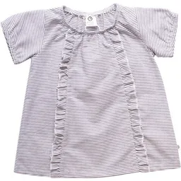 Müsli by Green Cotton Müsli by Green Cotton Streifen Shirtkleid mit Rüschen GOTS Bio Baumwolle – Produktbild 1 von 1