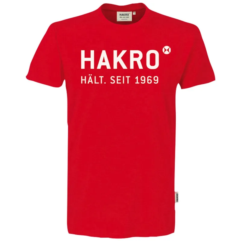 HAKRO HAKRO T-Shirt Logo #1969 Gr. L rot – Produktbild 1 von 1