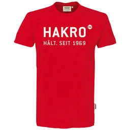HAKRO HAKRO T-Shirt Logo #1969 Gr. M rot – Produktbild 1 von 1