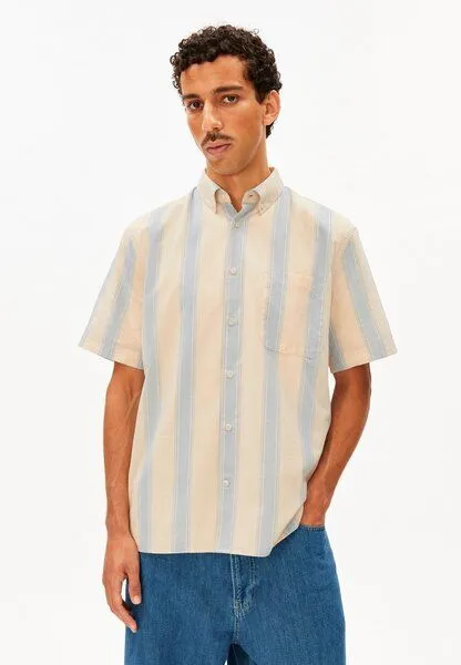 ARMEDANGELS ARMEDANGELS STRIPED Herren Hemd aus 100% Bio-Baumwolle, Wedgwood, – Produktbild 1 von 4