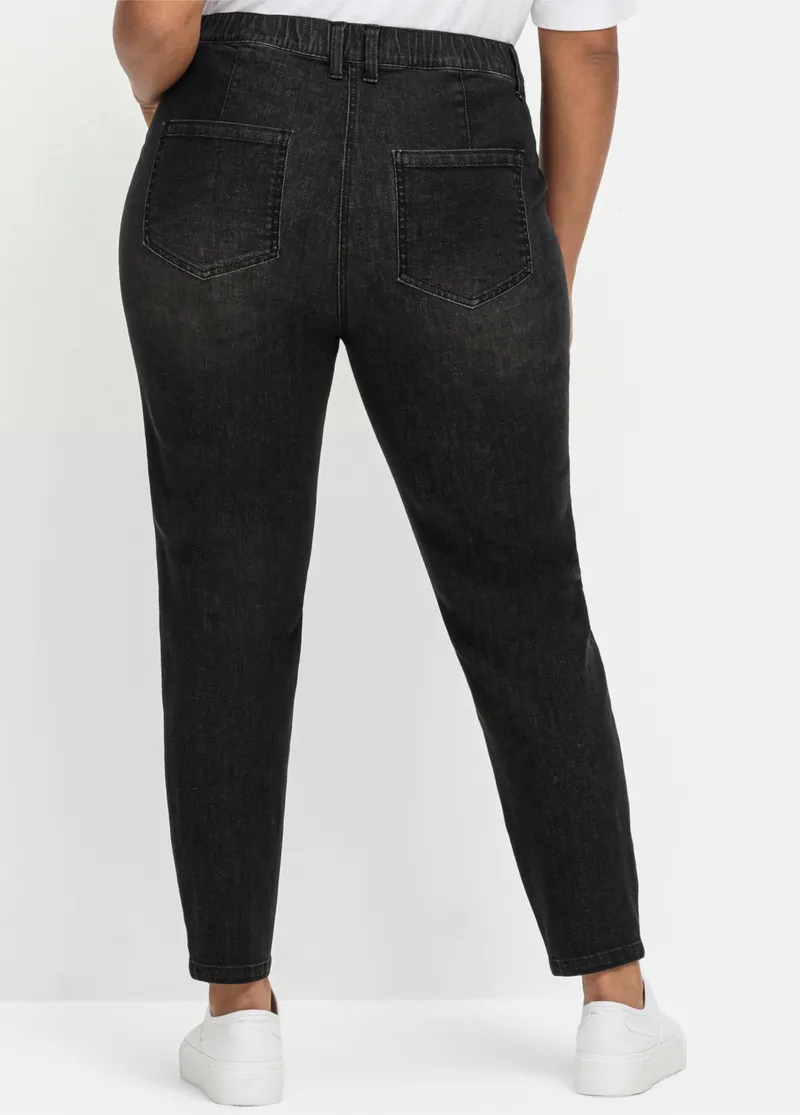 sheego Jeans black denim, Black denim, – Produktbild 2 von 2