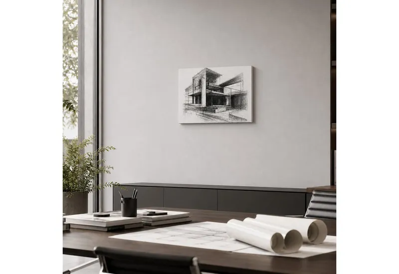 M MERCEO Leinwand, 2er-Set Leinwand 40x60cm (zum Bemalen, Baumwolle, Keilrahmen, Weiß, – Produktbild 5 von 5