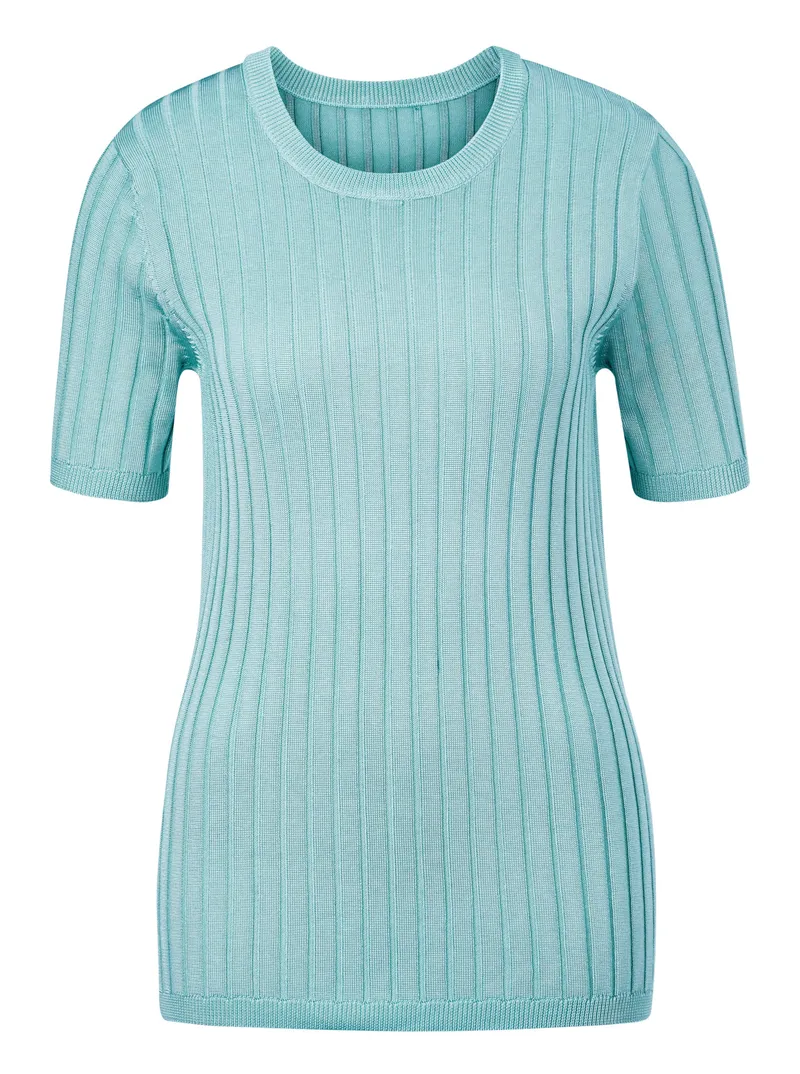 Witt Kurzarmpullover, Aqua, – Produktbild 1 von 3