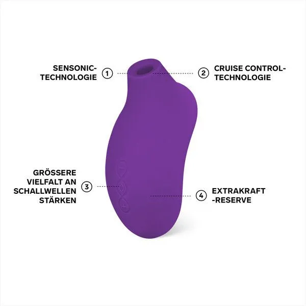 LELO Klitoris-Stimulator mit Schallwellen - LELO SONA 2 Cruise, Lila, – Produktbild 2 von 4