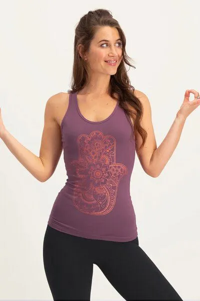Urban Goddess Urban Goddess Hamsa Core Yoga Tank Top, Mauve (lila), – Produktbild 1 von 4