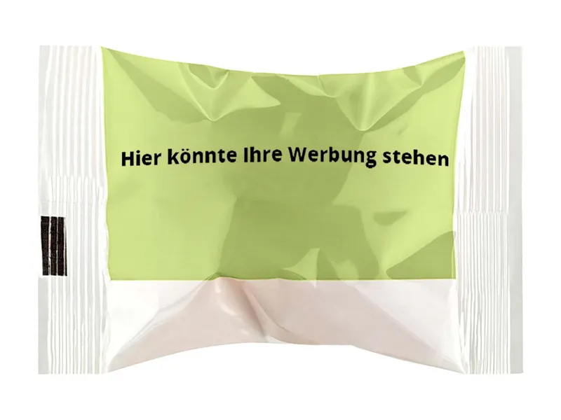 Bio-Glückskeks mit individueller 4-farbiger Folie, individuelle Sprüche – Produktbild 1 von 1