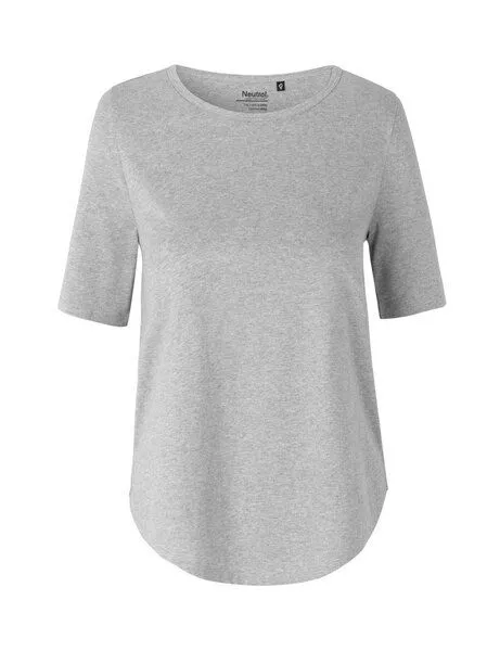 Neutral Neutral® Damen T-Shirt von Neutral Bio Baumwolle Halbarm Half Sleeve, Sports grey, – Produktbild 2 von 4