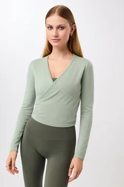 mandala MANDALA Damen vegan Strickjacke Zum Umhängen Wüstengrün – Produktbild 1 von 1