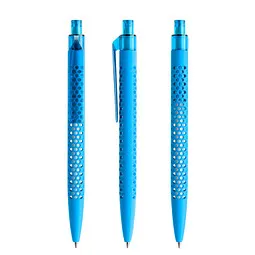 prodir prodir® Druckkugelschreiber QS40 Soft Touch PRT Push, blaue Mine, cyanblau, Hellblau, – Produktbild 1 von 1