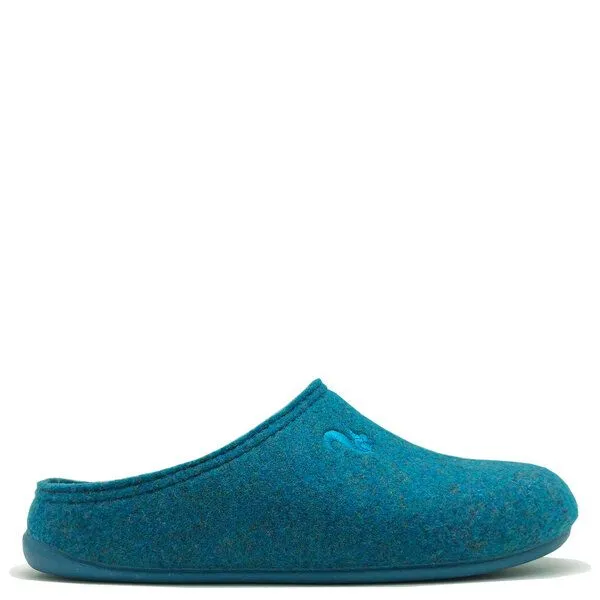 thies Veganer Slipper "thies ® PET" aus recycelten Flaschen, fair produziert, Petrol, – Produktbild 1 von 4