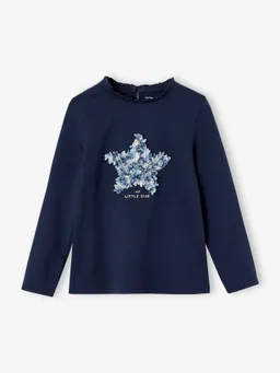 Vertbaudet Mädchen Langarmshirt mit Rüschendetails – Produktbild 1 von 1