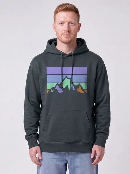 watapparel watapparel Hoodie Unisex Retro Landscape, India ink grey, – Produktbild 2 von 3