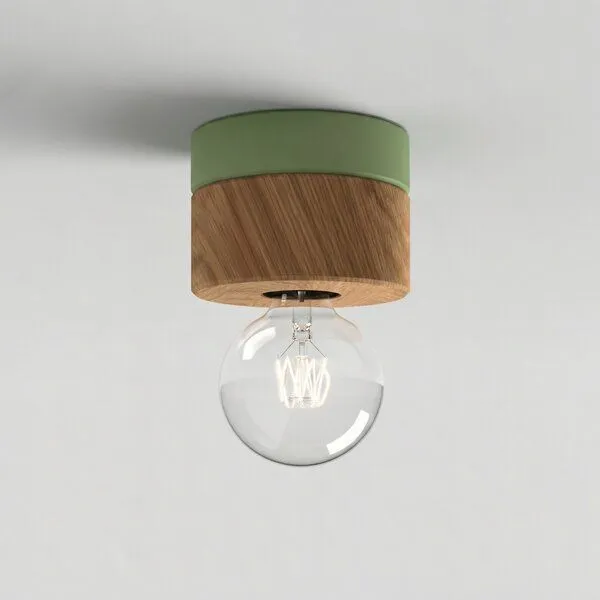 ALMUT von Wildheim ALMUT von Wildheim Deckenlampe Eichenholz, Wasabigrün, – Produktbild 2 von 4