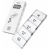MELA Gerippte Socken Stickerei 5er Pack | von MELA | Fairtrade & GOTS zertifiziert – Produktbild 1 von 1