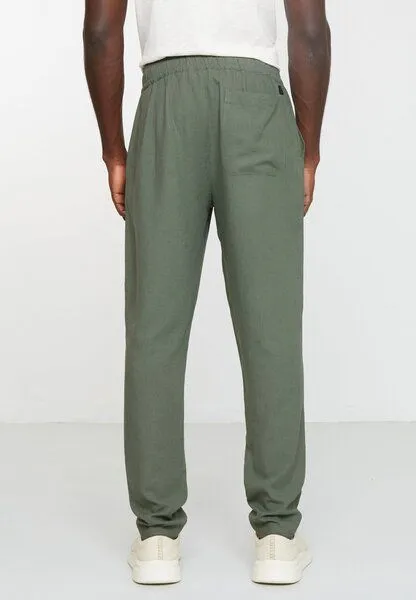 recolution Herren Hose aus Leinen und LENZING ECOVERO Viskose Mix - TANGELO - recolution, Khaki (grün), – Produktbild 4 von 4