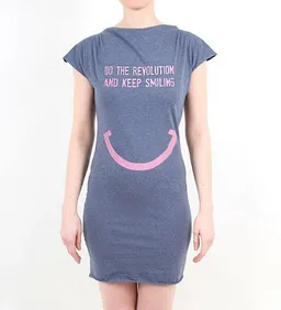 Lena Schokolade Lena Schokolade DO THE REVOLUTION AND KEEP SMILING - Kleid – Produktbild 1 von 1