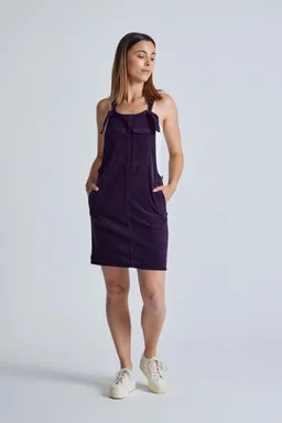 Flax and Loom Flax and Loom Damen vegan Kleid Corduroy Peggy Aubergine – Produktbild 1 von 1