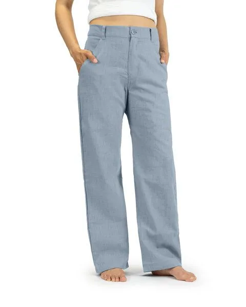 SCHAZAD Leinenhose APPROVAL von SCHAZAD, Taubenblau, – Produktbild 2 von 3