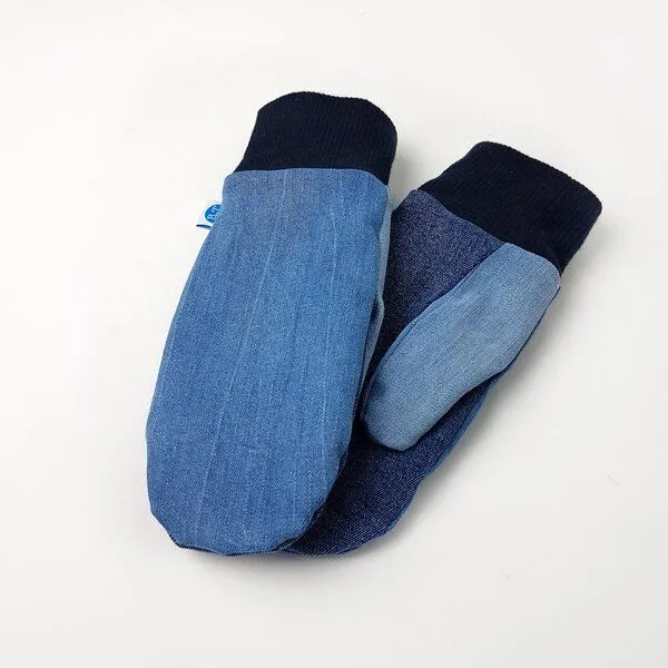 Bridge&Tunnel Bridge&Tunnel Handschuhe Denim blau – Produktbild 1 von 4