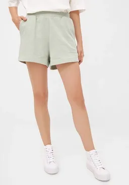 Givn Berlin Givn Berlin "Milou" Shorts Baumwolle mit Gummibündchen & Taschen mint/sage – Produktbild 1 von 1