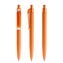 prodir prodir® Druckkugelschreiber QS01 PMT Push, blaue Mine, orange, Orange, – Produktbild 1 von 1