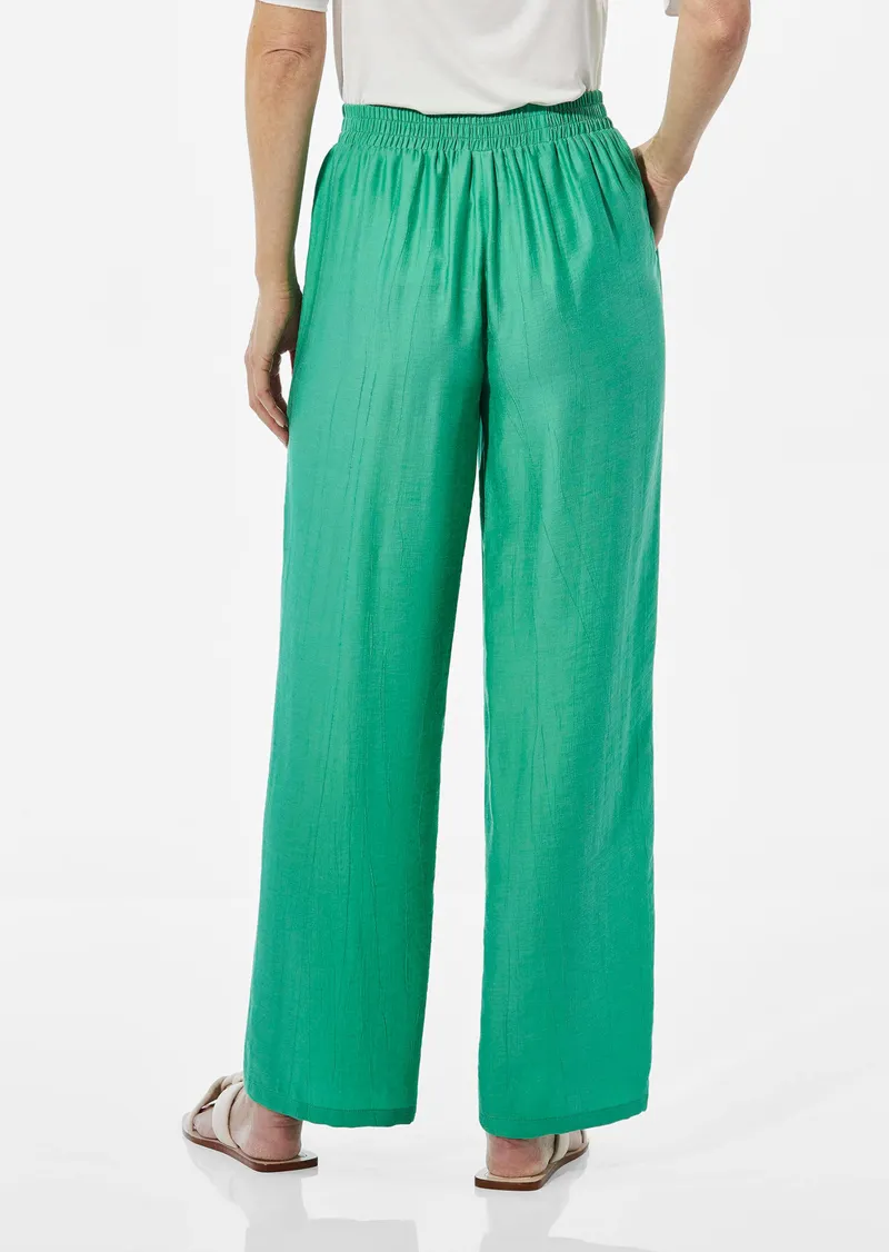 Goldner Weite Hose VERA mit leichtem Glanz - grün - Gr. 24 von Goldner Fashion, Grün, – Produktbild 3 von 3