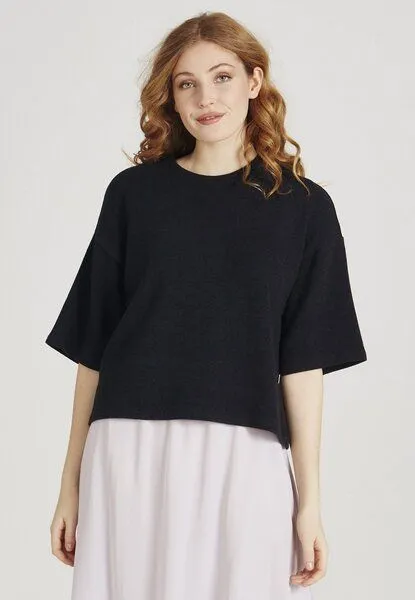 Givn Berlin Givn Berlin Damen Sweater aus recycelter Baumwolle "Selma", Dark grey, – Produktbild 1 von 4
