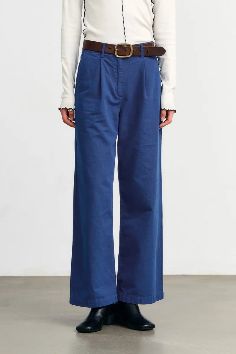 Rotholz Rotholz Damen vegan Hose Hohe Taille Ozeanblau, Dunkelblau, – Produktbild 2 von 2