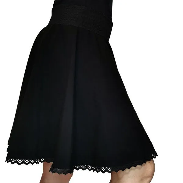 liebewicht liebewicht weiter Rock aus Bio Jersey für Damen, Schwarz, – Produktbild 3 von 4